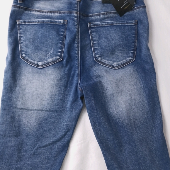 NWT High rise super skinny ripped dark wash jeanse - Picture 8 of 12